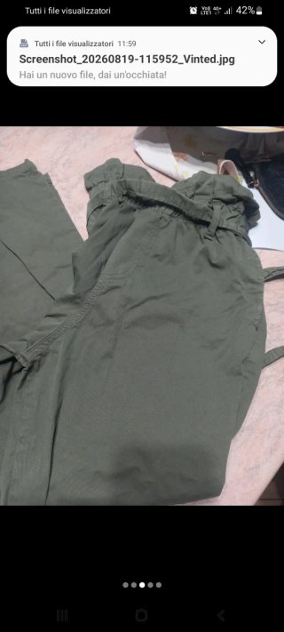 Set 2 pantaloni donna neri e verdi