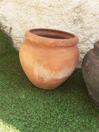 2 Tinajas Macetas Cerámica barro.