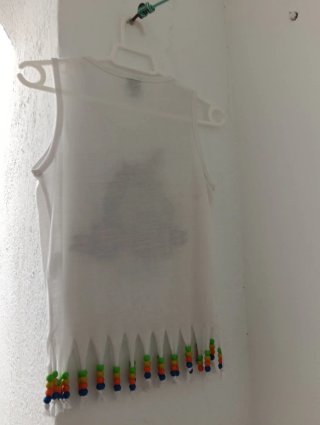 Camisetas niña unicornio con flecos y abalorios