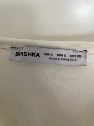Vestido Bershka blanco encaje