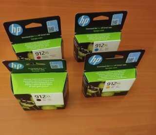 Pack 4 cartuchos tinta HP 912XL