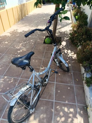 Bicicleta Plegable Plata