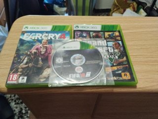 Pack 3 Juegos Xbox 360: Far Cry 4, GTA V, FIFA 18
