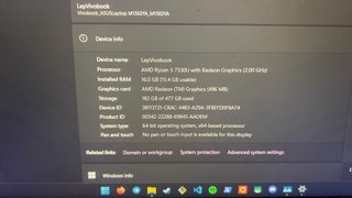 ASUS Vivobook 15 (R5 7530U, 16GB RAM, SSD 500GB).