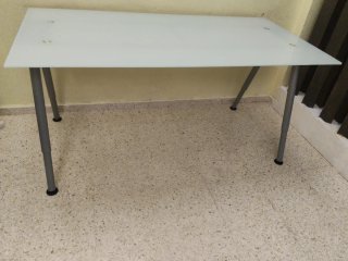 Mesa de cristal 160x80 cm