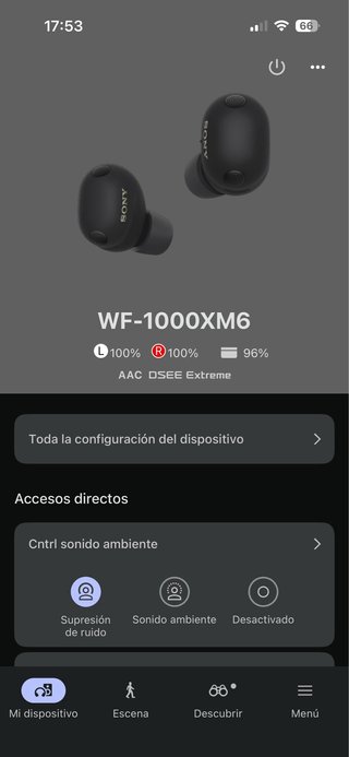 *Con garantía* Sony WF-1000XM6 Negros