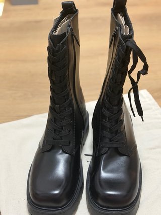 Botas de combate negras para hombre