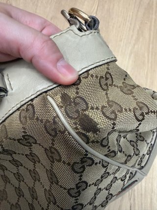 Bolso Gucci Mayfair Satchel Beige Multicolor