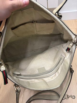 Bolso Gucci Mayfair Satchel Beige Multicolor