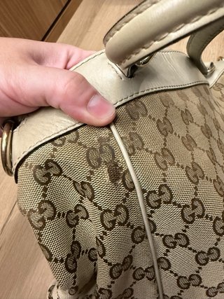 Bolso Gucci Mayfair Satchel Beige Multicolor