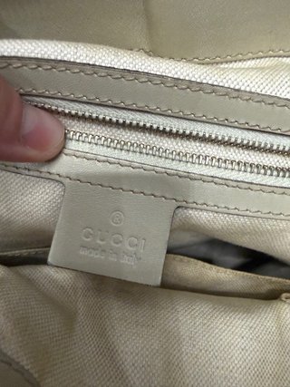 Bolso Gucci Mayfair Satchel Beige Multicolor
