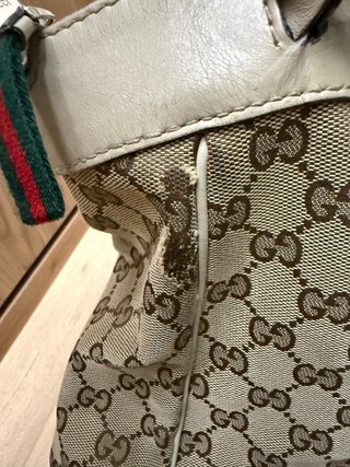 Bolso Gucci Mayfair Satchel Beige Multicolor