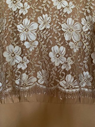 Conjunto fiesta mujer marrón y dorado