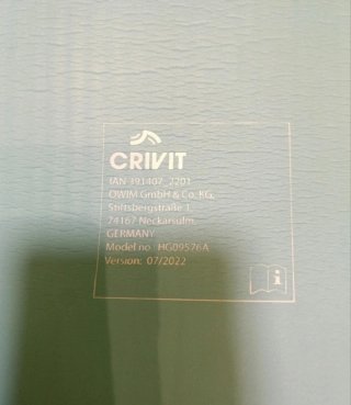 Esterilla deportiva CRIVIT azul 170x57cm