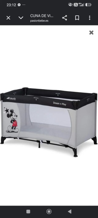 Cuna de viaje Hauck Disney Mickey Stars