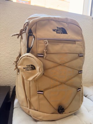 Mochila The North Face Beige y Amarilla