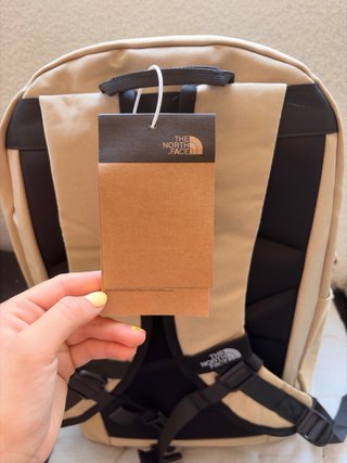 Mochila The North Face Beige y Amarilla