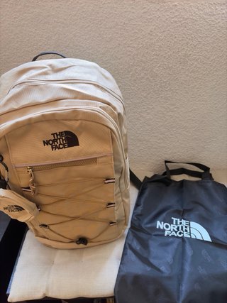 Mochila The North Face Beige y Amarilla