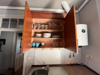 Mueble de cocina rústico madera y encimera