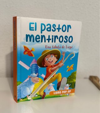Libro El pastor mentiroso interactivo.