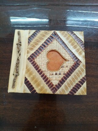 Cuaderno artesanal fibra vegetal