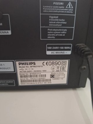 Minicadena Philips BTM2310 Negra/ cd,usb,mp3,Bluet