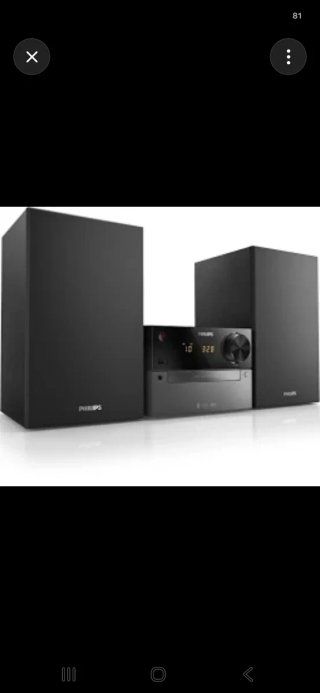 Minicadena Philips BTM2310 Negra/ cd,usb,mp3,Bluet