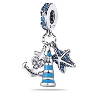 Charm Pandora Ancla Faro Estrella Corazón Avión