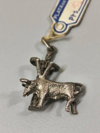 Juego colgantes plata antiguo