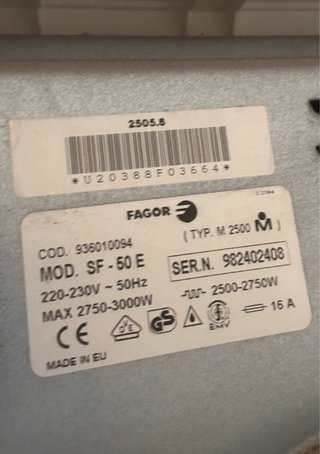Secadora Fagor SF-50 Electronic