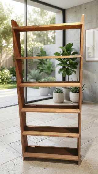 Estantería de madera maciza