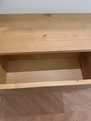Mueble recibidor suspendido madera maciza