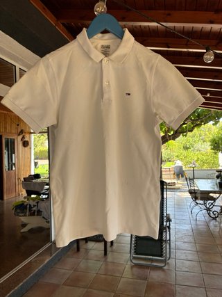 Polo Tommy Hilfiger Talla S Blanco