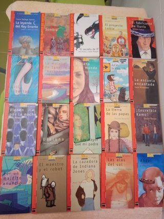 LOTE (IV) 20 LIBROS EL BARCO DE VAPOR (rojos)
