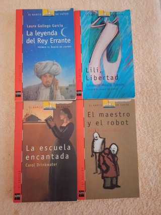 LOTE (IV) 20 LIBROS EL BARCO DE VAPOR (rojos)