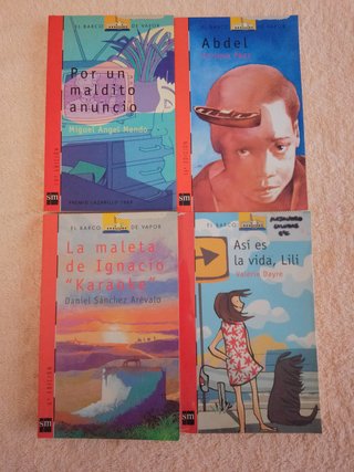 LOTE (IV) 20 LIBROS EL BARCO DE VAPOR (rojos)