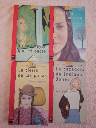 LOTE (IV) 20 LIBROS EL BARCO DE VAPOR (rojos)