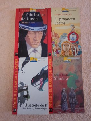 LOTE (IV) 20 LIBROS EL BARCO DE VAPOR (rojos)