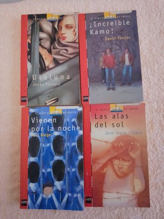 LOTE (IV) 20 LIBROS EL BARCO DE VAPOR (rojos)
