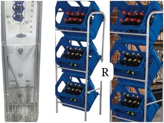 Porta cassette 3 ripiani
