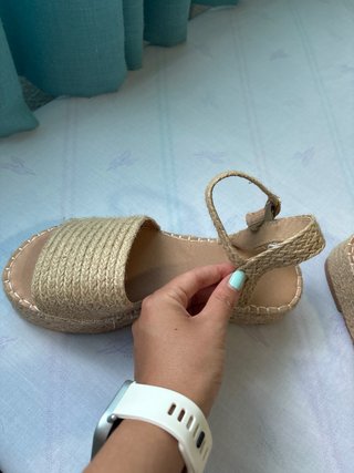 Sandalias de cuña de esparto