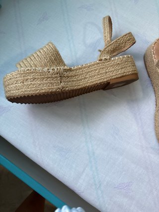 Sandalias de cuña de esparto