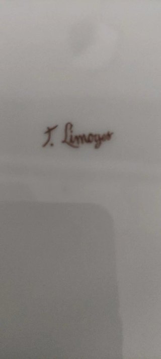Prato de Porcelana Limoges com Espátula
