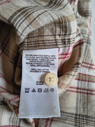 Columbia cotton shirt checked