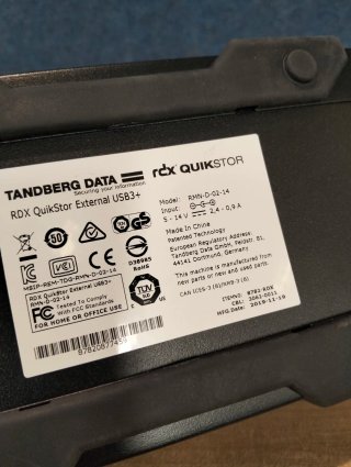 Unidad RDX Tandberg 8782-RDX USB 3.0 Externa