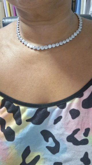 Pulsera de plata con circonitas