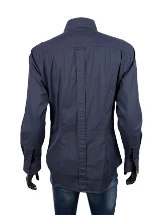 Dolce & Gabbana Camicia Uomo M Slim Stretch Blu