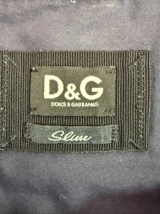 Dolce & Gabbana Camicia Uomo M Slim Stretch Blu