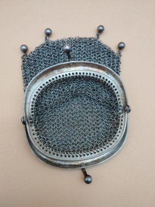 Monedero Malla Doble en Plata Ley 800 Belle Époque