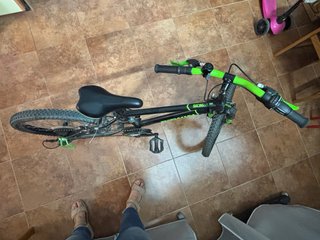 Bicicleta Infantil B'Twin 20 Negra/Verde